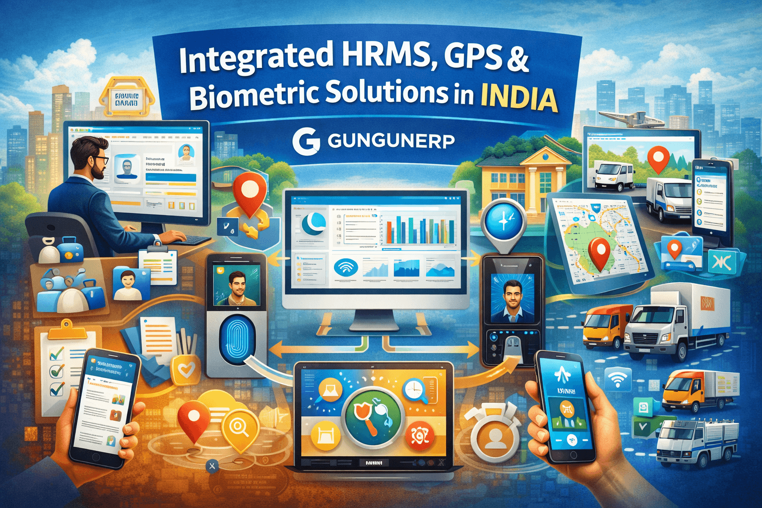 Integrated HRMS, GPS & Biometric Solutions in India